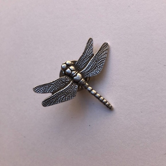 Vintage Danforth Pewter 1994 Dragonfly Pewter Pin - Picture 1 of 5
